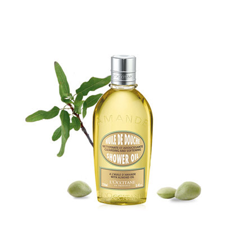 loccitane欧舒丹 甜扁桃沐浴油磨砂膏美体乳紧致礼盒